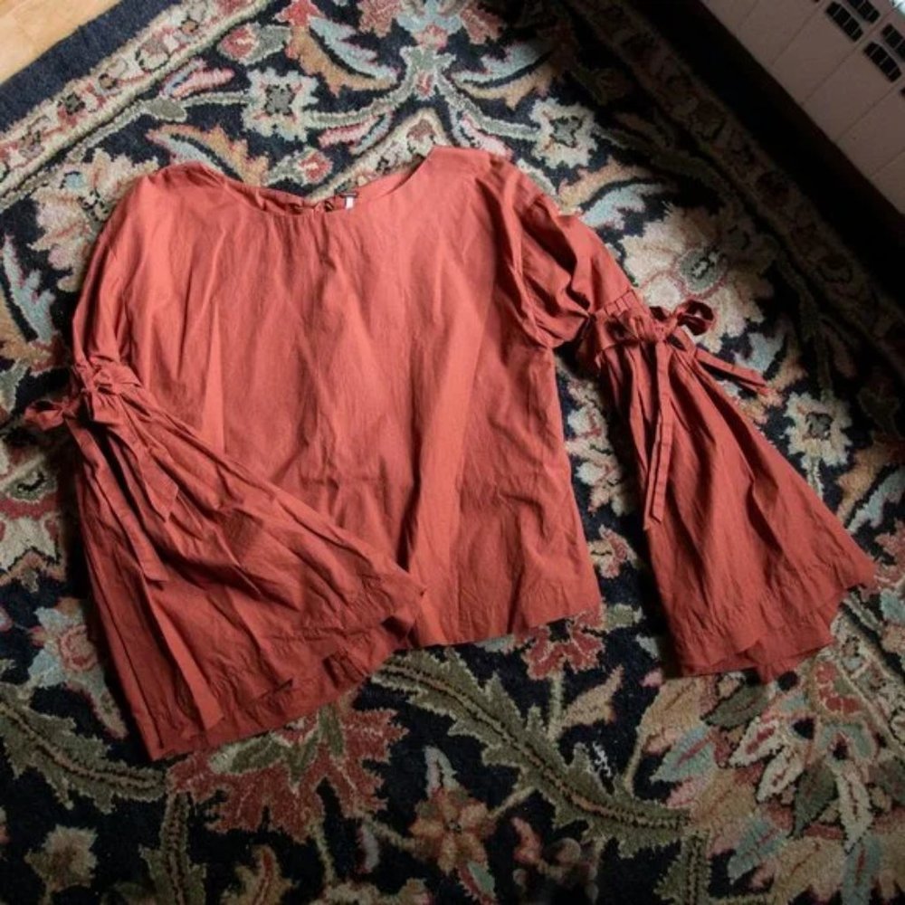 Free People “So Obviously Yours” Top in RUST Color